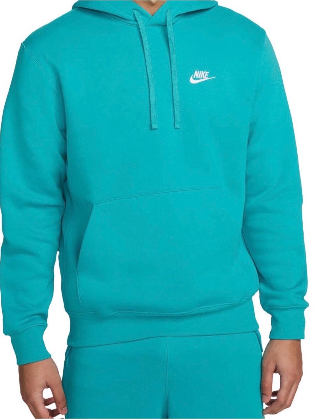 Nike Men's Bright Teal Pullover Hoodie